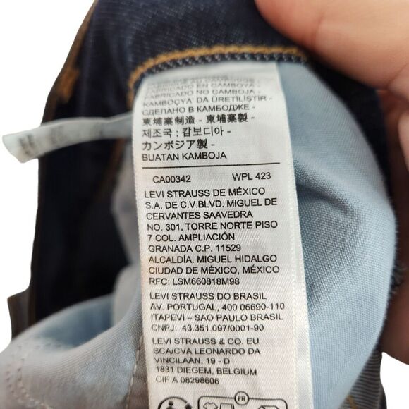 LEVI'S Jeans Womens 32 Medium Dark Blue Baggy Dad Jeans Premiums Baggy Loose 14 - Picture 10 of 12